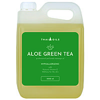 Профессиональное массажное масло «Aloe green tea» 3000 ml для массажа А8849-3