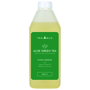 Професійна масажна олія «Aloe green tea» 1000 ml для масажу