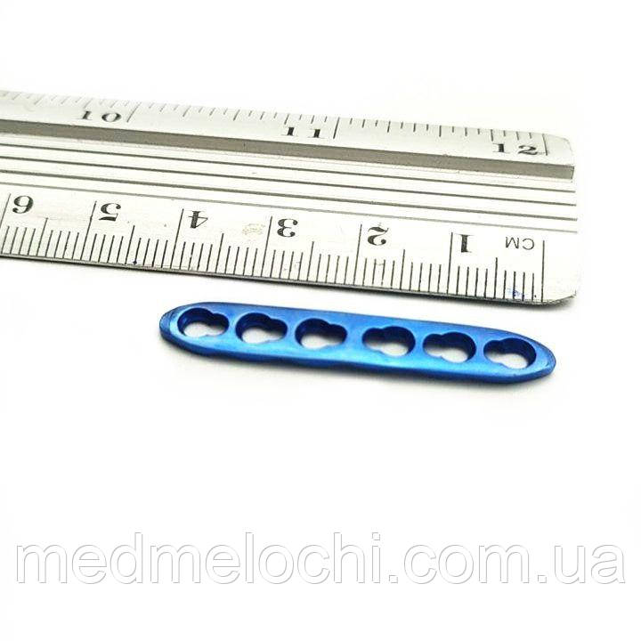Пластина LCP D = 2,0 мм, L= 40 мм, 6 отв
