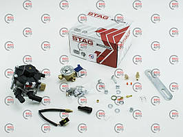 Редуктор ГБО 4-е пок.STAG R02 (пропан-бутан) до 120 л.с (88КВт). з ЕМК газу Valtek+ датчик темпер.