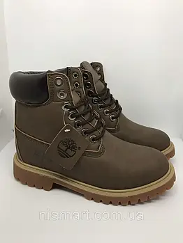 Черевики Timberland з хутром, Унісекс, 35-46 р. Осінь-Зима черевики Коричневий, 41