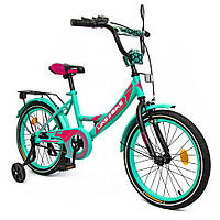 Велосипед дитячий 2-колісний 18" Like2bike Sky, бірюзовий, рама сталь, з дзвінком