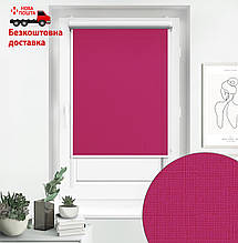 Рулонні штори Tanova Льон 7435 Фуксія  | роль штори касетні