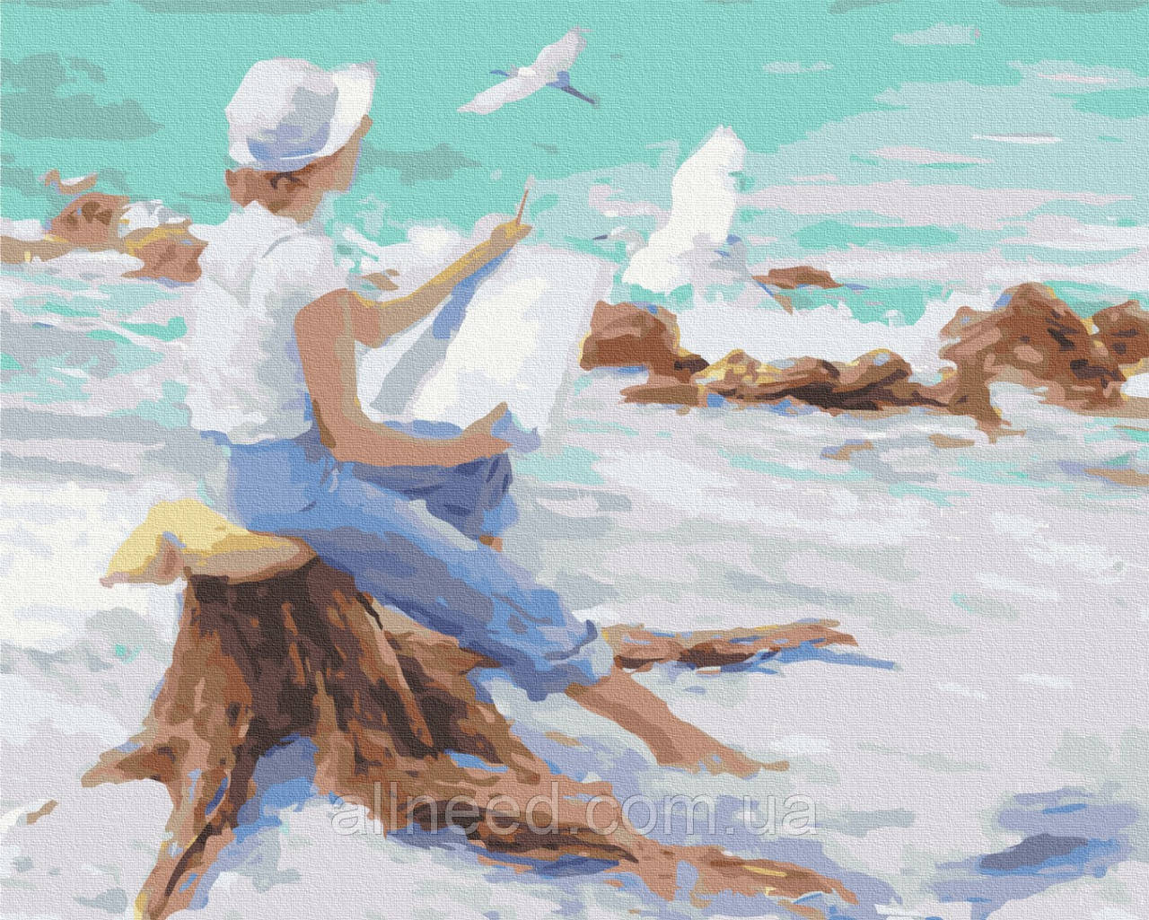 Картина за номерами Морський нарис