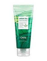 Пенка для умывания Ottie Green Tea Cleansing Foam с экстрактом зеленого чая, для всех типов кожи, 150 мл