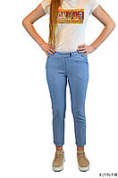 Молодежные женские капри. Цвета: голубой (разм. 42/44), коричневый (разм.44/46). Стильные женские штаны. Брюки