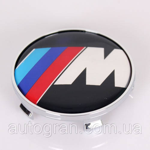 Заглушки ковпачки литих дисків BMW 60мм M-power