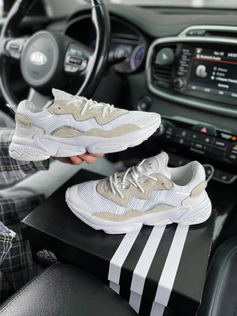 Кросівки чоловічі білі Adidas Ozweego Adiprene pride (00324)