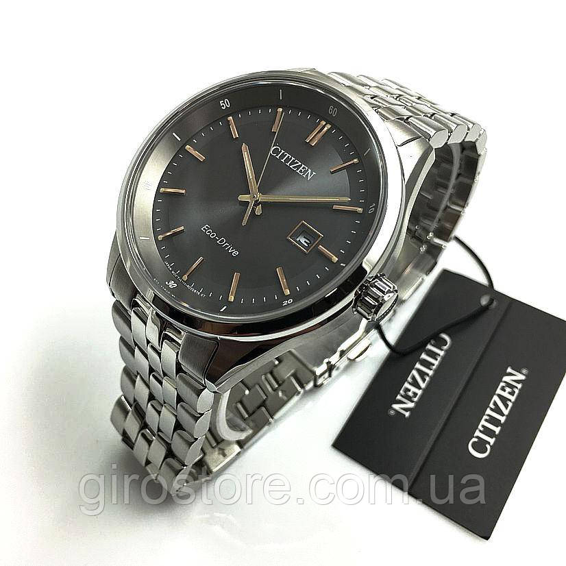 Японський чоловічий класичний годинник Citizen Eco-Drive BM7251-53H на сонячній батареї, сапфірове скло, фото 1