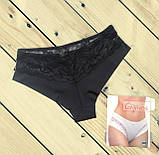 Трусики жіночі La Vivas з мереживом білі Розміри L XL XXL, фото 9