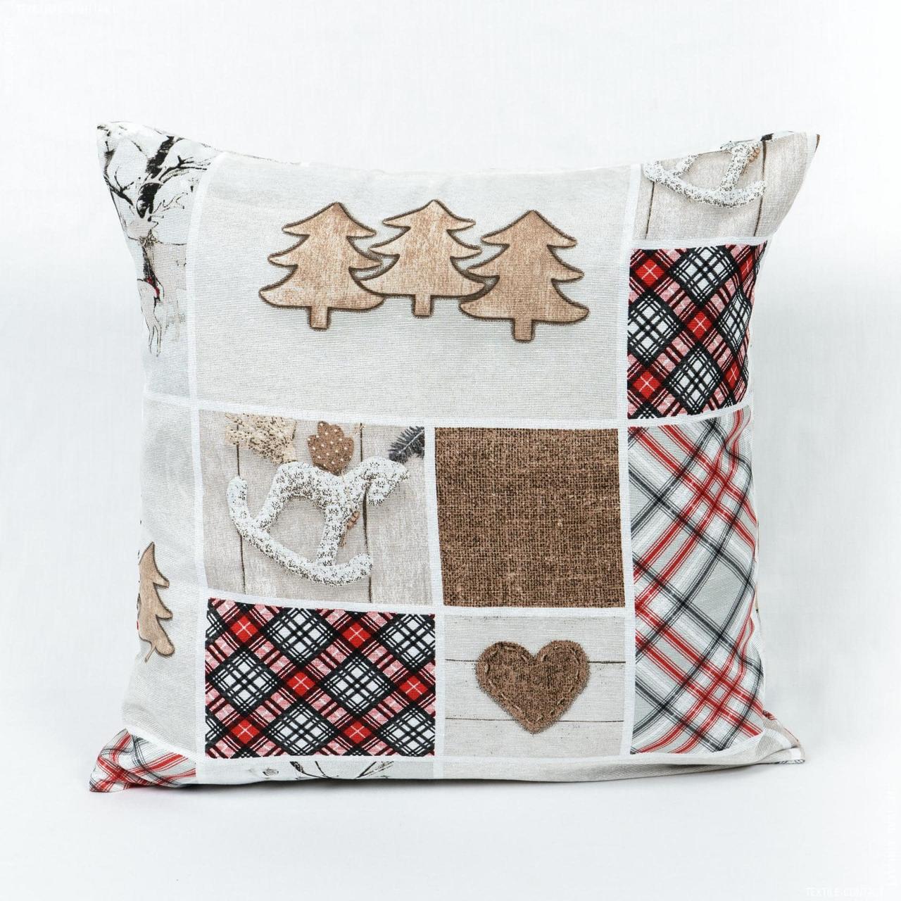 Чехол на Подушку Новогодний/ Олени, Фон Беж 45х45см — Купить Недорого ...