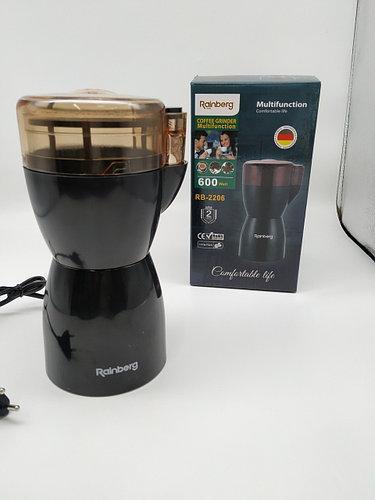 Роторна електрична кавомолка 600W подрібнювач млина для кави Rainberg RB-2206