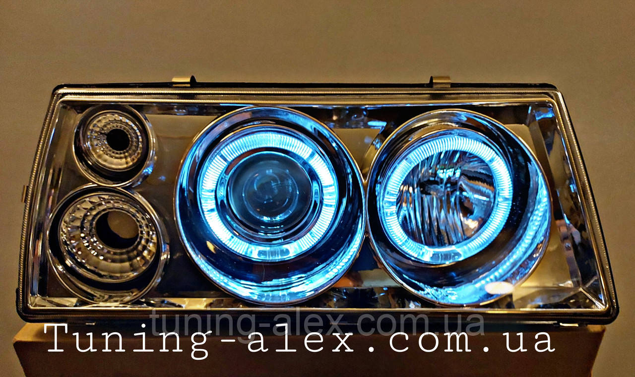 ФАРЫ ВАЗ 2108 С ЛИНЗАМИ И СВЕТОДИОДНОЙ ПОДСВЕТКОЙ (ID#1881527436), цена ...