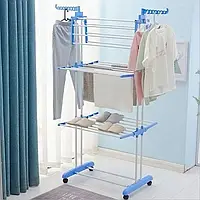 Сушилка для белья Garment rack with wheels № K12-120 Голубой