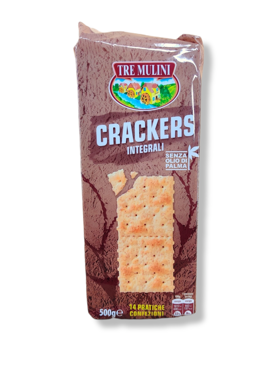 Крекер Tre Mulini integrali, 500г