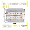 Фітопрожектор світлодіодний Sunlight 60Вт 220В IP54 240x175x50мм (LED 60W повного спектру), фото 5