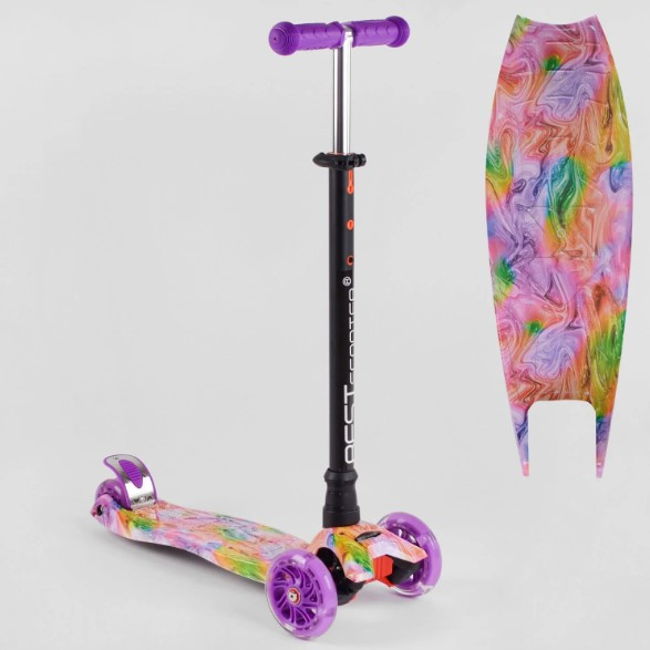 Самокат Best Scooter MAXI 779-2435 трубка керма алюмінієва, зі світними колесами, фото 1