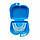 Контейнер для зберігання зубних протезів, кап, 78х75х25 мм. голубий, фото 5