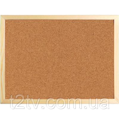 Офісна дошка Axent коркова, 60х90 см., дерев'яна рамка (9602-A), фото 1