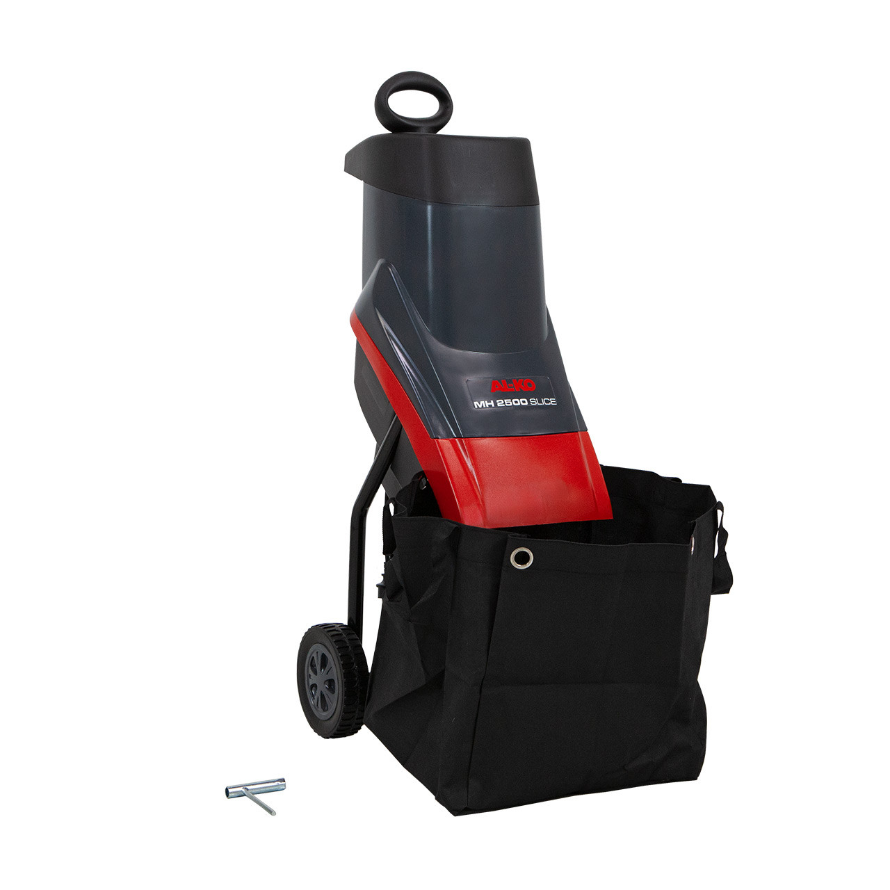 Садовий електричний подрібнювач гілок (шредер) AL-KO Comfort MH 2500 : 2.5 кВт, 13.5кг гілкоподрібнювач дробилка 113871