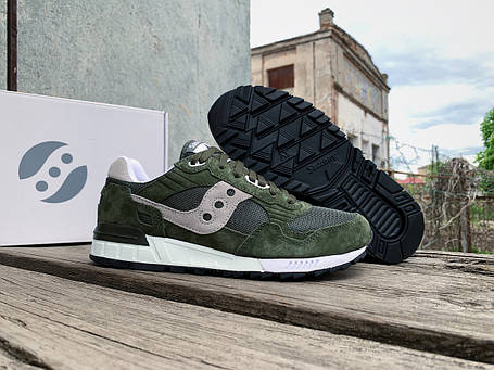 Чоловічі кросівки Saucony Shadow 5000 70665-3s хакі Оригінал, фото 1