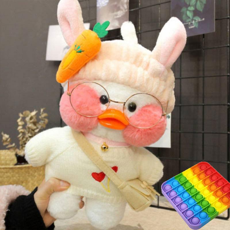 Оригинальная Уточка Лалафанфан Cafe Mimi (Lalafanfan), утка мягкая ...