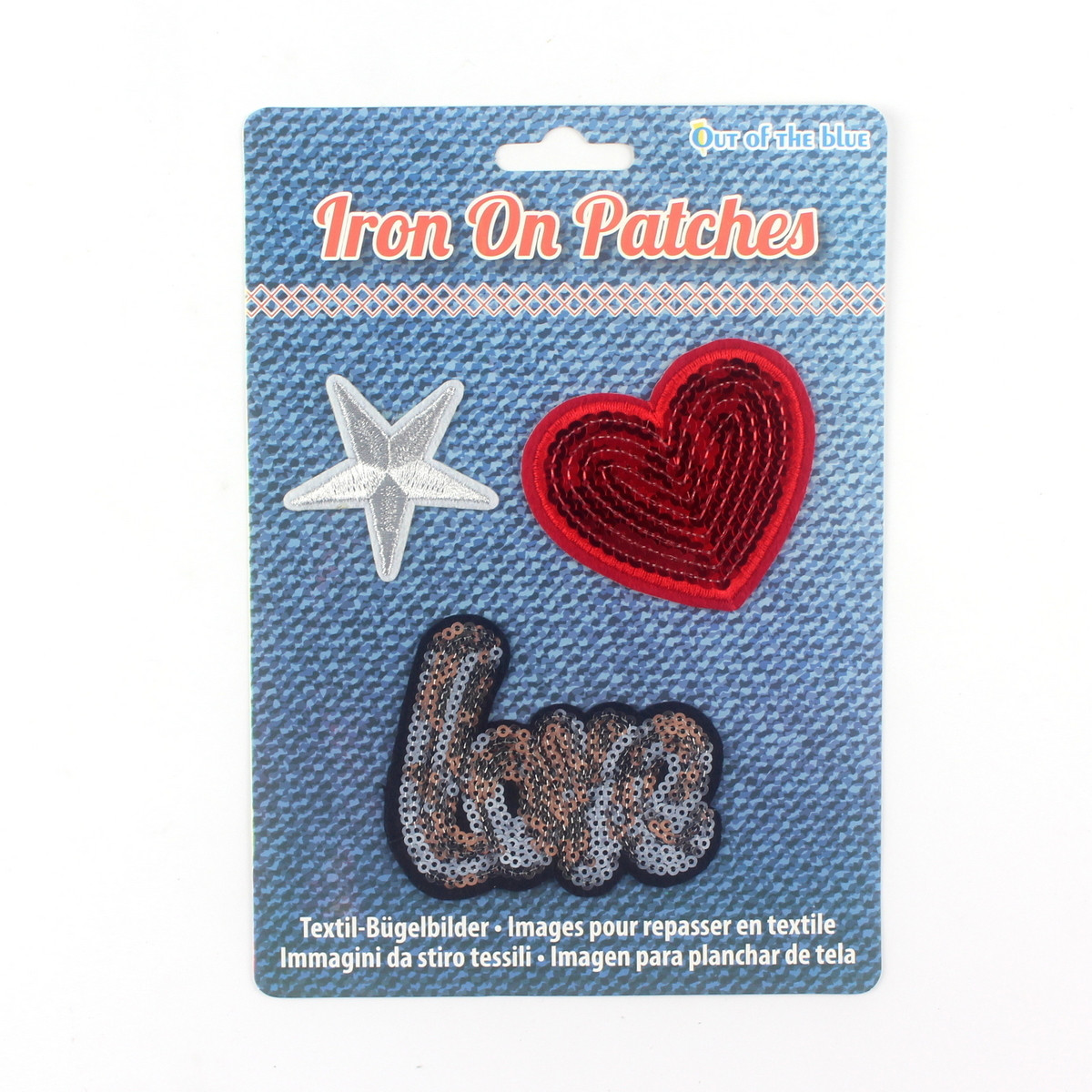 Дисплей шеврони Iron on Patches "Срібна зірка"