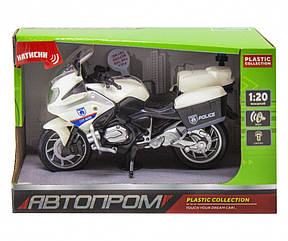 Модель мотоцикла 7962 "АВТОПРОМ" 1:20 (Білий)