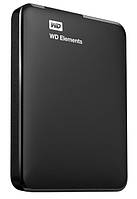 Зовнішній жорсткий диск USB 3.0   1TB 2.5"  Western Digital Elements Portable, Black  (WDBUZG0010BBK-WESN)