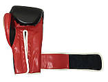 Боксерські рукавички на липучці шкіра PU Everlast 10-12 OZ (MS 1951), фото 6
