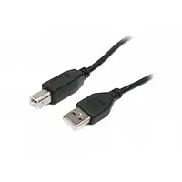 Дата-кабель Maxxter U-AMBM-6 1.8m USB (тато) - USB Type B (тато) Black Red