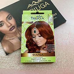 Фарба для волосся ( Рудий ) натуральна на основі натуральної індійської хни без аміаку TRIUGA