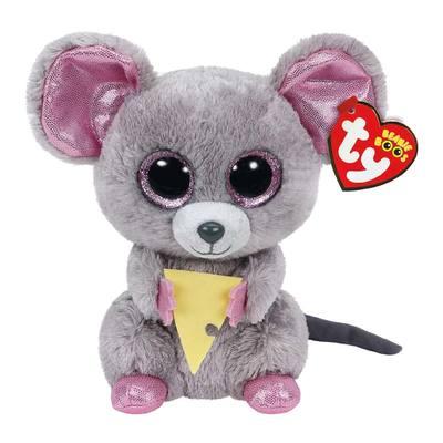 Дитяча м'яка іграшка TY Beanie Boo's 36192 Мишка "Squeaker" 15 см