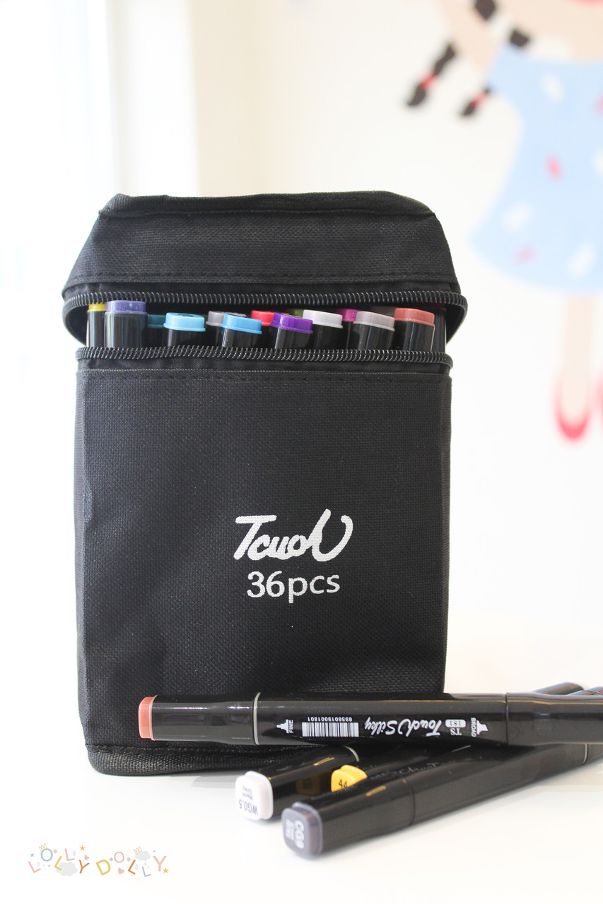 Набір скетч-маркерів у чохлі 36 кольорів, фото 1
