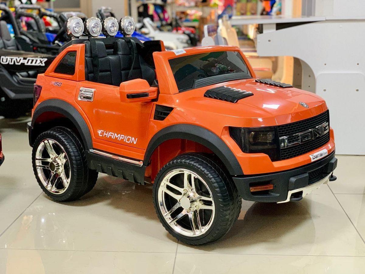 Дитячий електромобіль Ford Long на акумуляторі помаранчевий