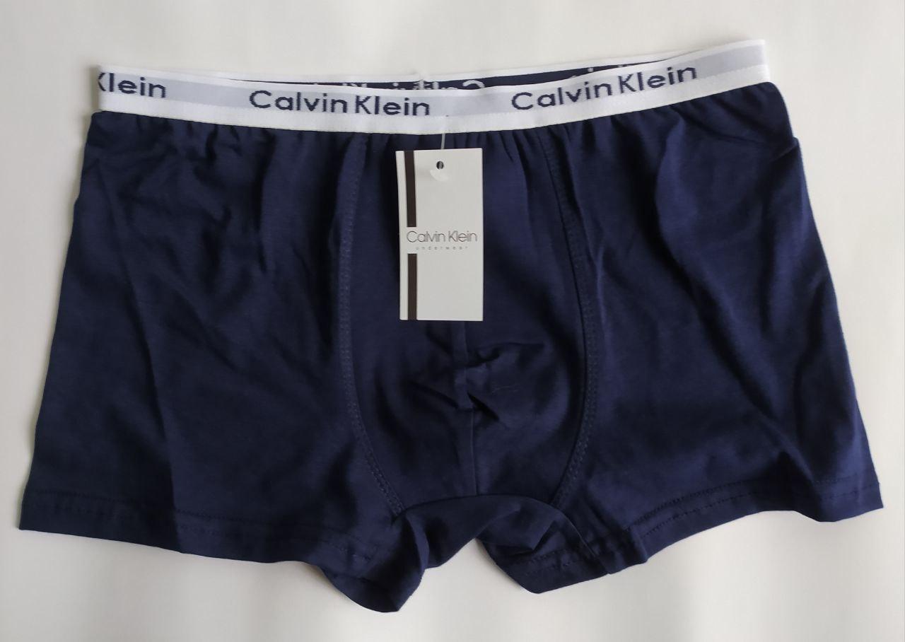 Модні темно-сині чоловічі труси Calvin Klein, фото 1