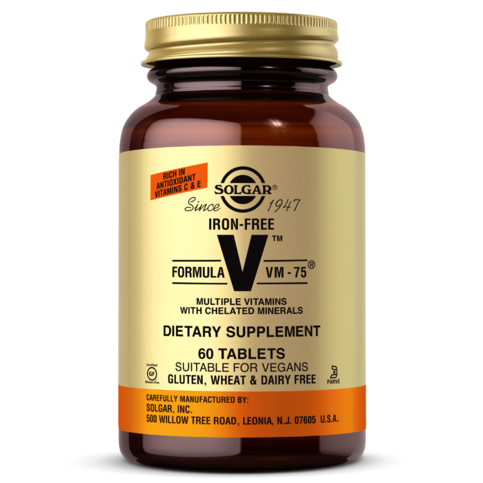 Мультивітаміни без заліза, формула VM-75, Iron-Free Formula VM-75, Solgar, 60 таблеток, фото 1