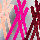 Пилка полировочна для нігтів 2-х стороння на дерев'яній основі вузька (12 шт/упаковка), фото 3