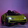 Дитячий електромобіль Lamborghini (2 мотори по 45W, USB) Bambi M 4319EBLR-7 Помаранчевий, фото 7