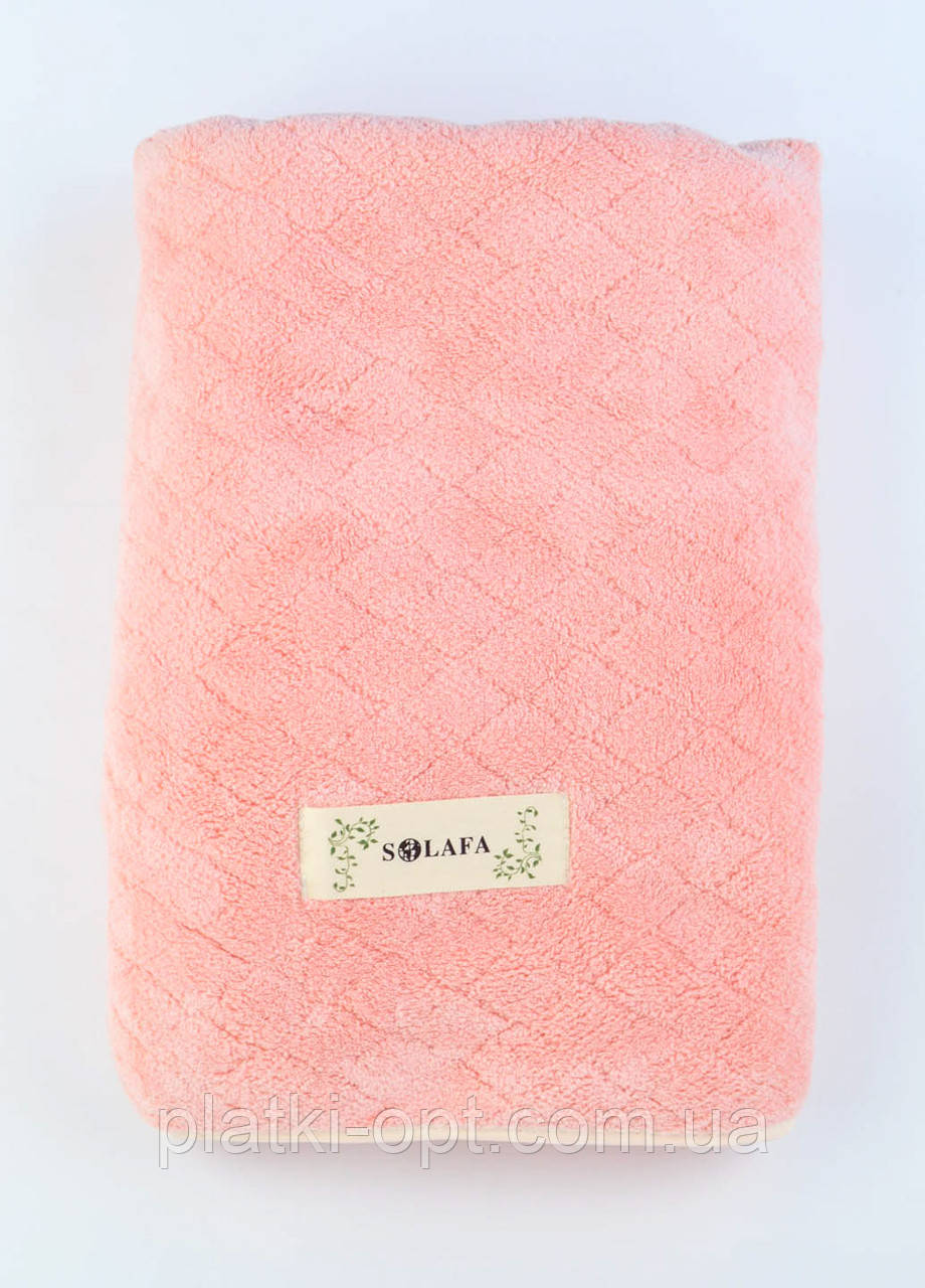 Рушник лицевий мікрофібра Classic (рожевий) 100х50 см.