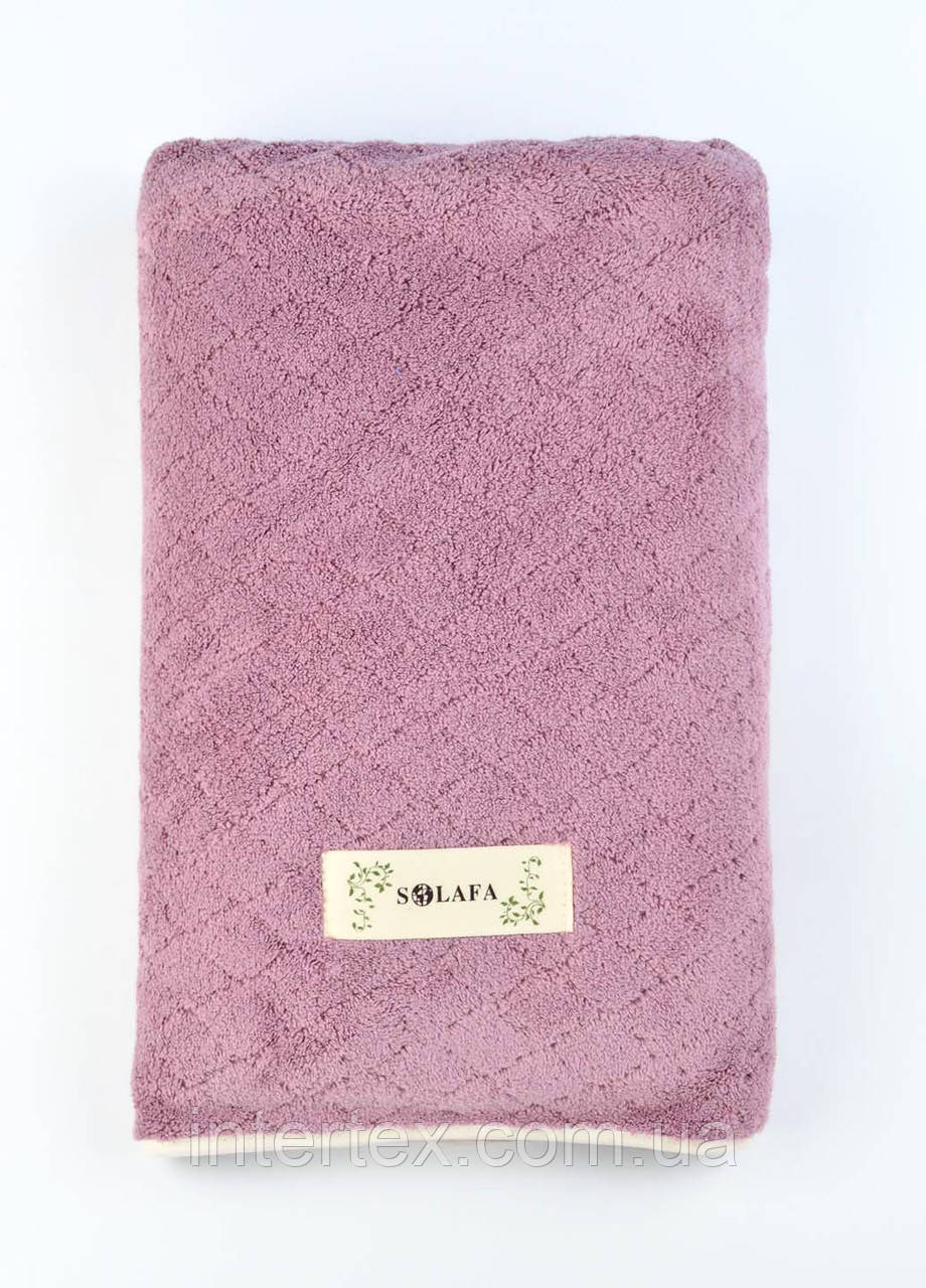 Рушник лицьовий мікрофібра Classic (фіолетовий) 100х50 см.