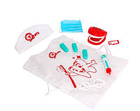 Набор стоматолога ТехноК 7358 детский игровой накидка маска инструменты игрушка для детей доктор дантист