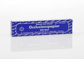 Артикуляційний папір BK09 40 мкм синій 200 смужок, 2-сторонній