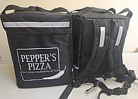 Сумка для курьерской доставки еды и пиццы. Рюкзак для еды, пиццы, суши. Каркас, в середине ткань