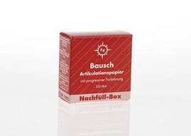 Артикуляційний папір BK1002 200 мкм червоний, 300 смужок у картонному пакованні, замінюваний на BK02