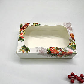 Коробка для зефіру, 230*150*60 мм, з вікном, "Калина"