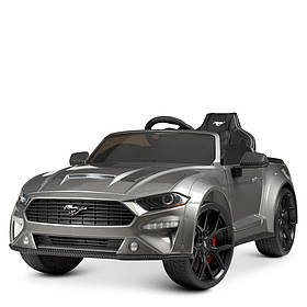 Дитячий електромобіль Ford Mustang (2 мотори по 35W, 1акуму, MP3, USB) Bambi M 4789EBLRS-11 Сірий