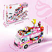 Конструктор VATOS Фургон Морозиво 25-в-1 (553 деталі) Ice Cream Truck Set Toys Pink Building Bricks, фото 9