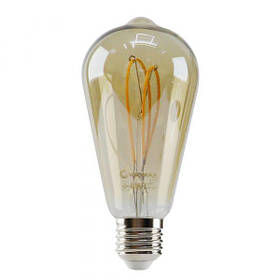 LED лампа V-Filament-Amber-ST64-Петля 4W E27 2700K 300Lm 21-43-52 Velmax