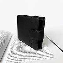 Чоловічий шкіряний розкладний гаманець на кнопці с затискачем для купюр H.T. Leather, фото 4